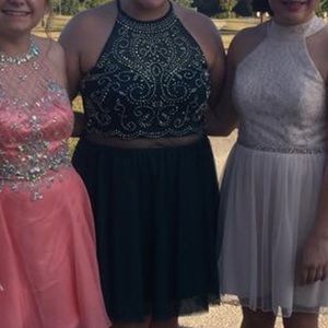 Emerald green homecoming dress